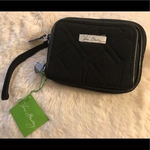 Vera Bradley Black Wristlet Crossbody Wallet NWT